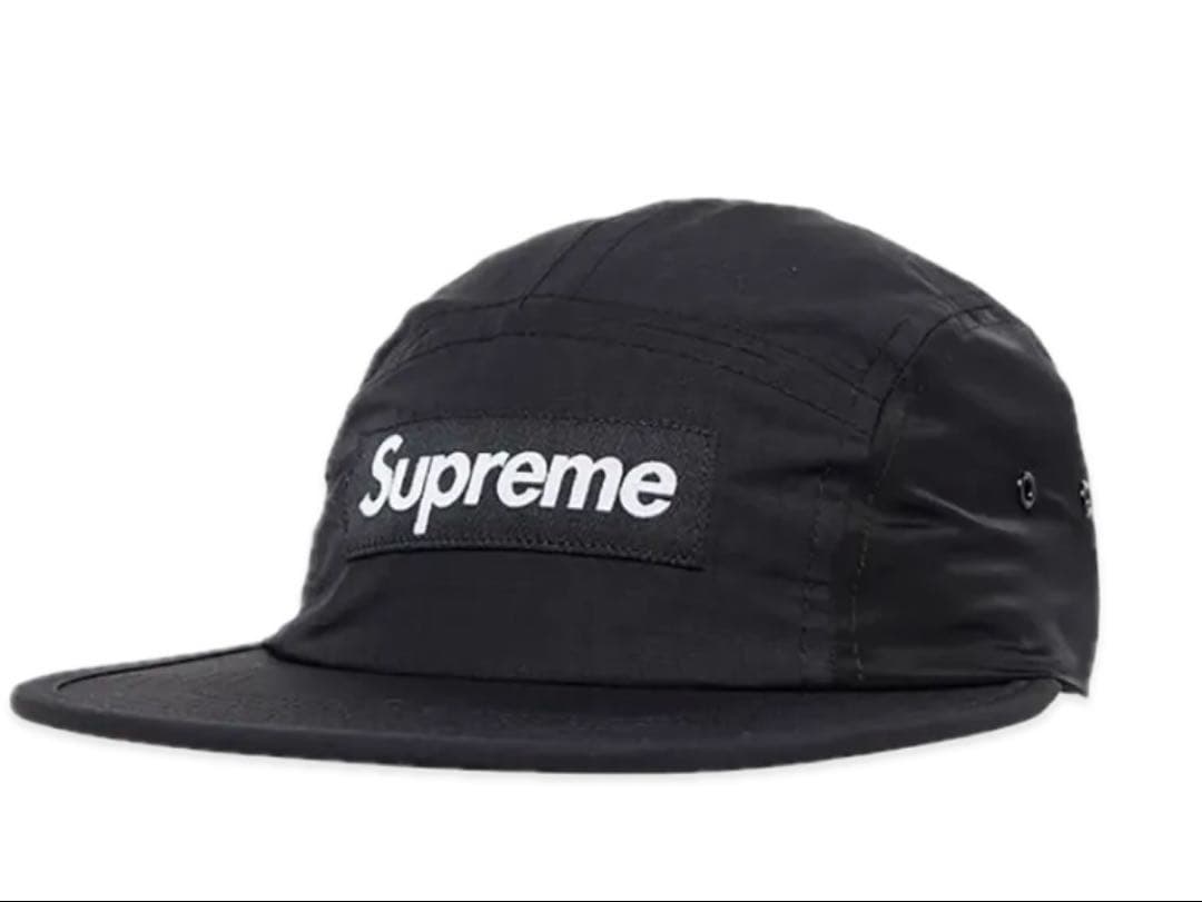 帽子 Supreme Waxed Ripstop Camp Cap Black