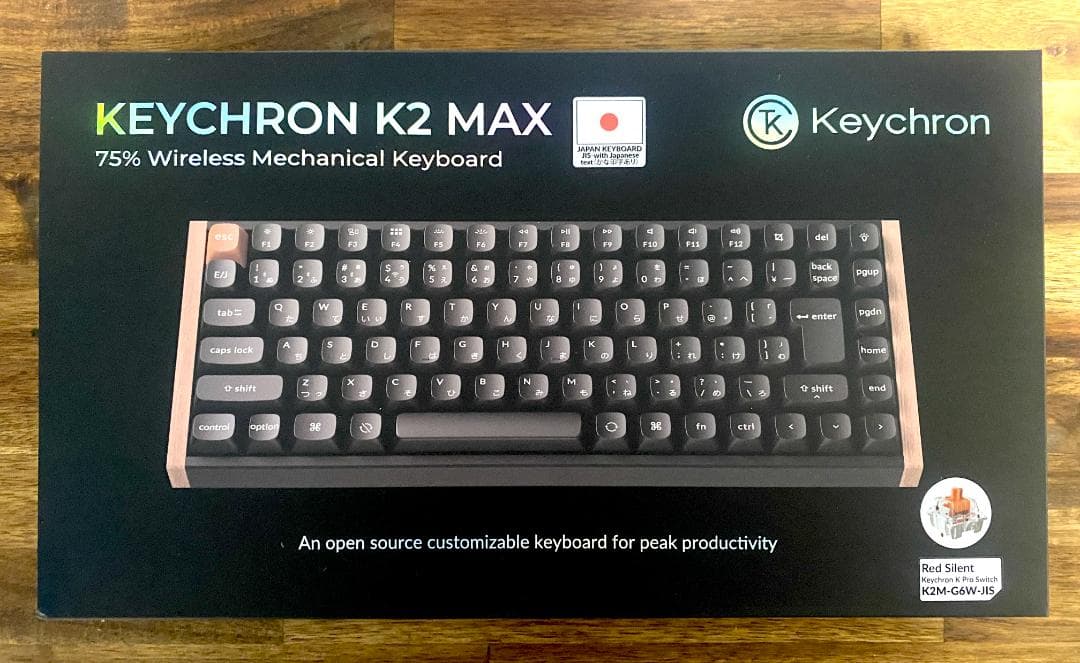 Keychron K2 Max スペシャルエディション 静音赤軸 JIS配列