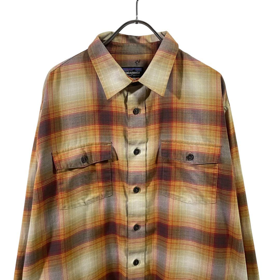 FA12 Patagonia オンブレチェックシャツ　M 53856