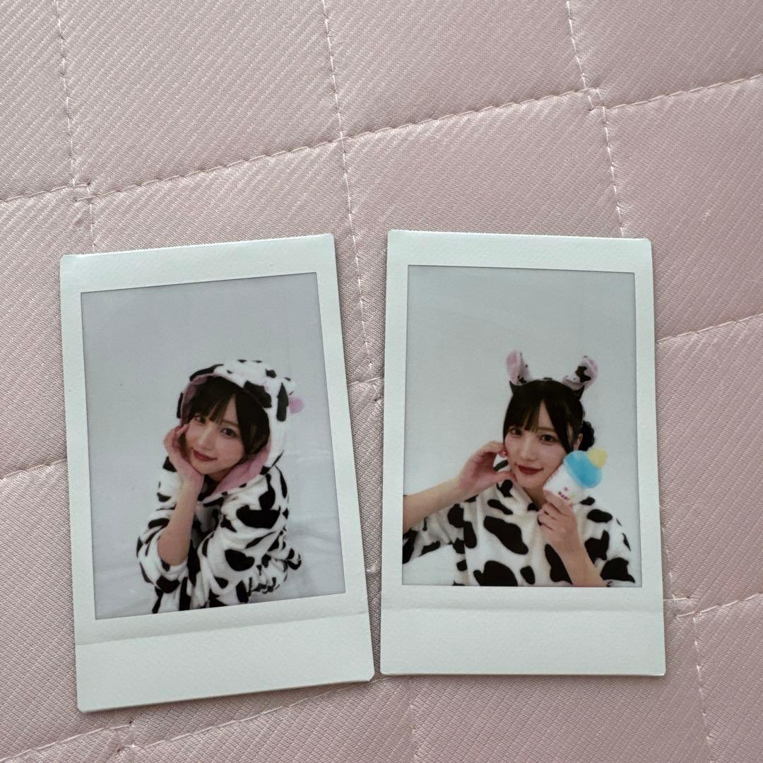 かすちゃん 誕生日 バースデー チェキ牛柄フード付きパーカーハピバ