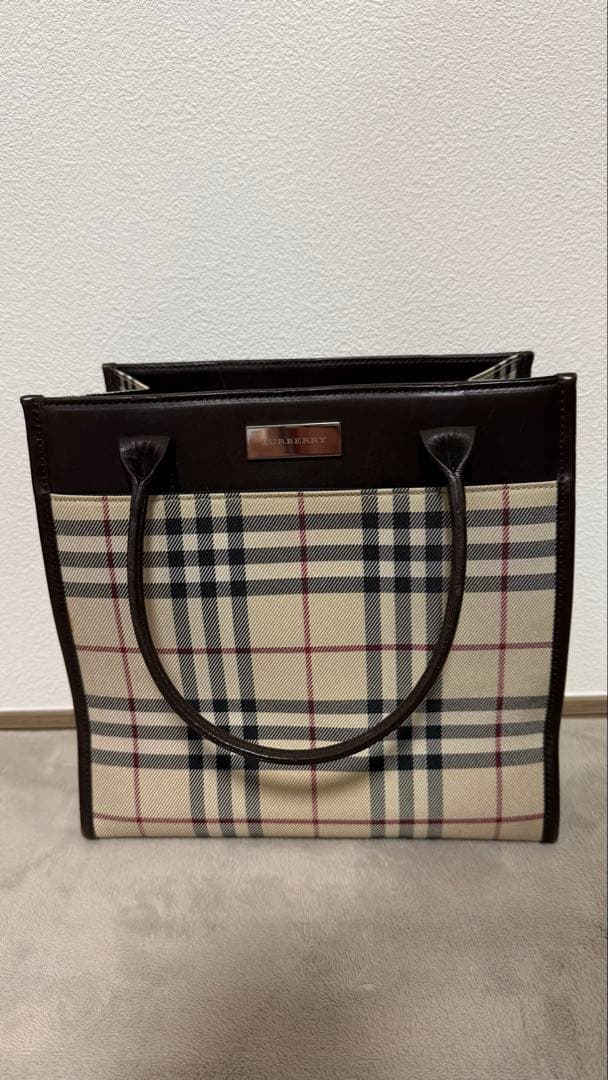 Burberry チェック柄 ハンドバッグ 中型