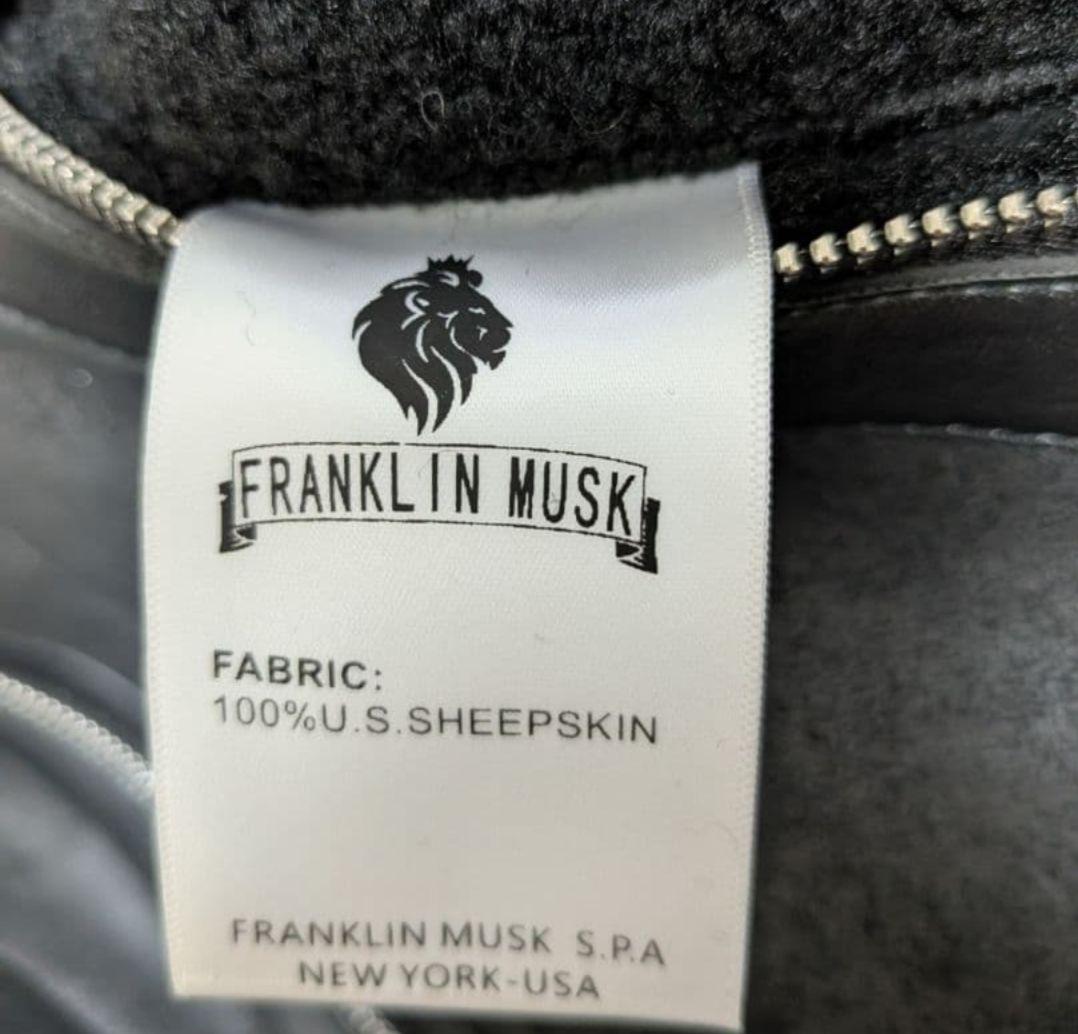 FRANKLIN MUSK ムートンジャケット 本革シープスキン 新品 Lタグ付