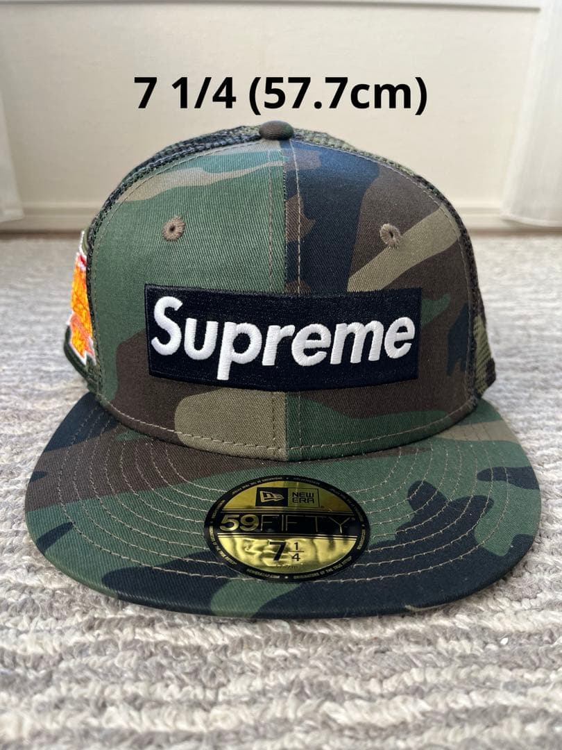 シュプリーム ボックス ロゴ メッシュ バッグ ニューエラ カモフラ