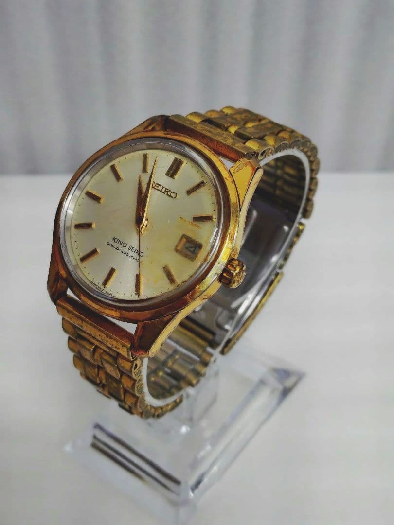 4-382 キングセイコー　SEIKO　25石　ヴィンテージ　竜頭不動　ジャンク