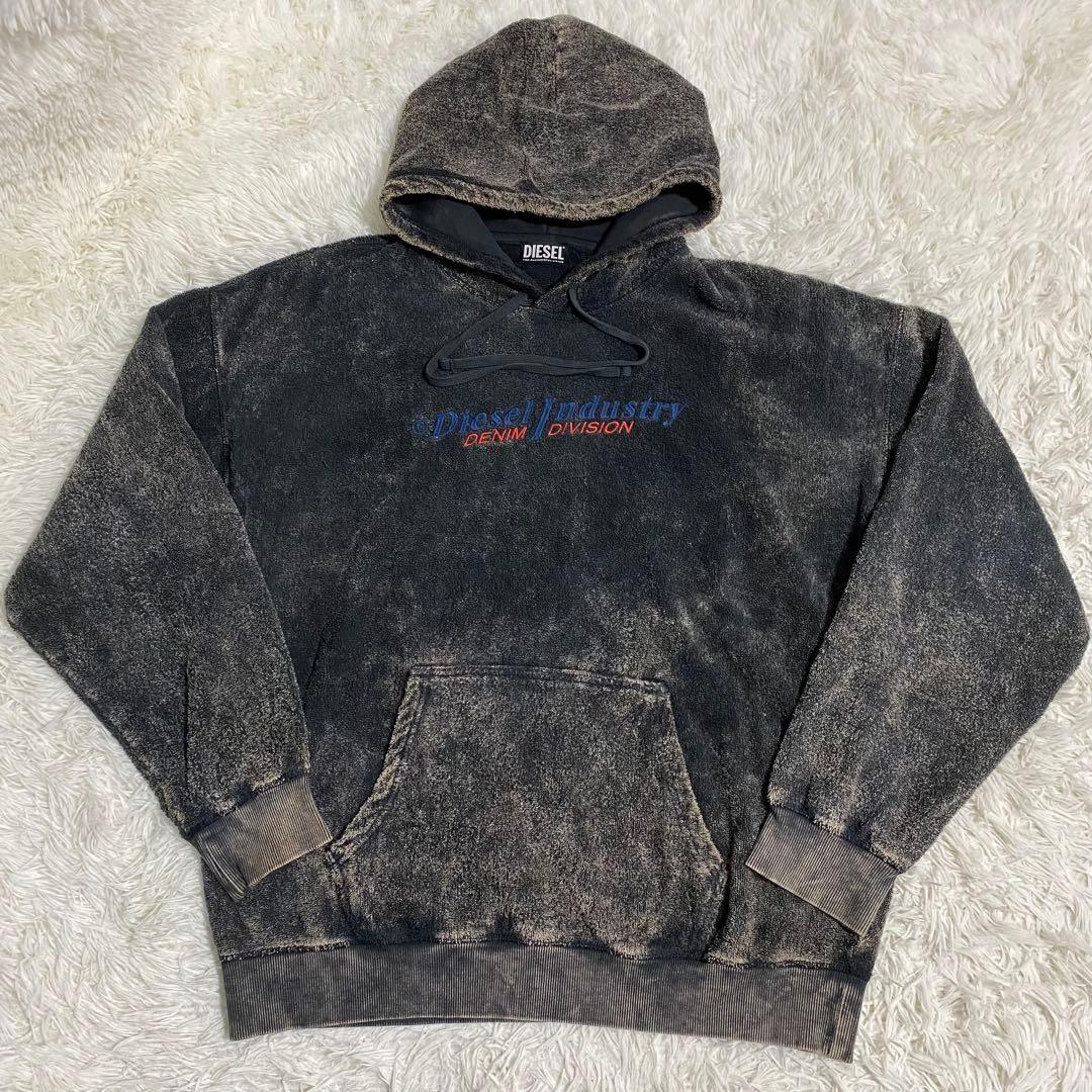 美品】DIESEL プルパーカー ガーメントダイ アシッドウォッシュ L