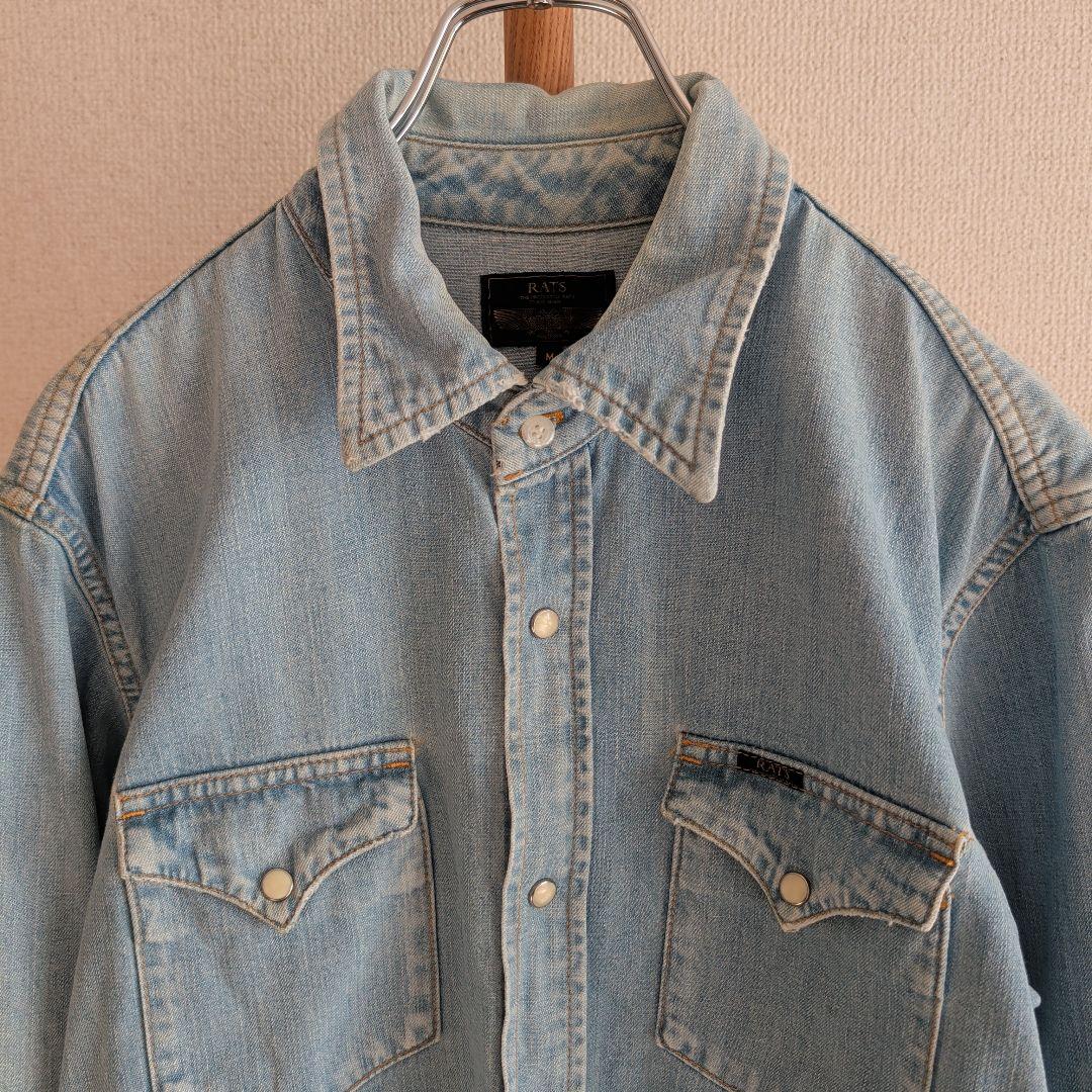 希少 RATS DENIM WESTERN SHIRT INDIGO M - メルカリ