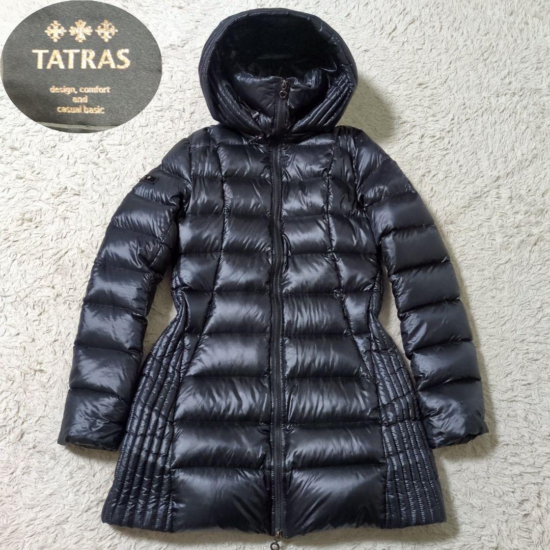 美品 TATRAS SARIN ダウンコート ふわもち 03 L ブラック