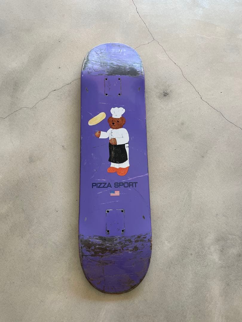 PIZZA SKATEBOARD デッキ【1日、2、3時間のみの使用です。】 - メルカリ