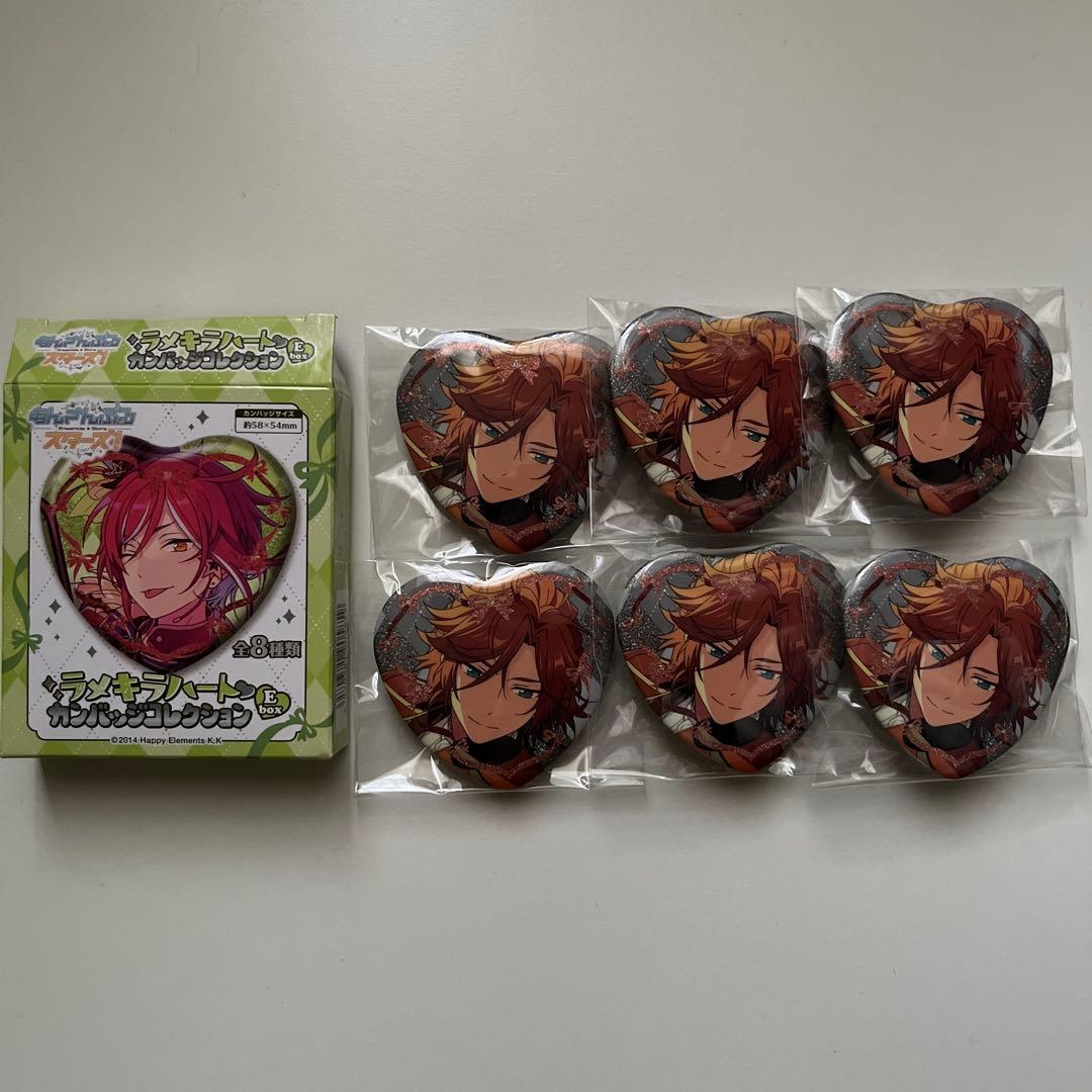 ラメキラハート缶バッジ 三毛縞斑 6個セット - メルカリ