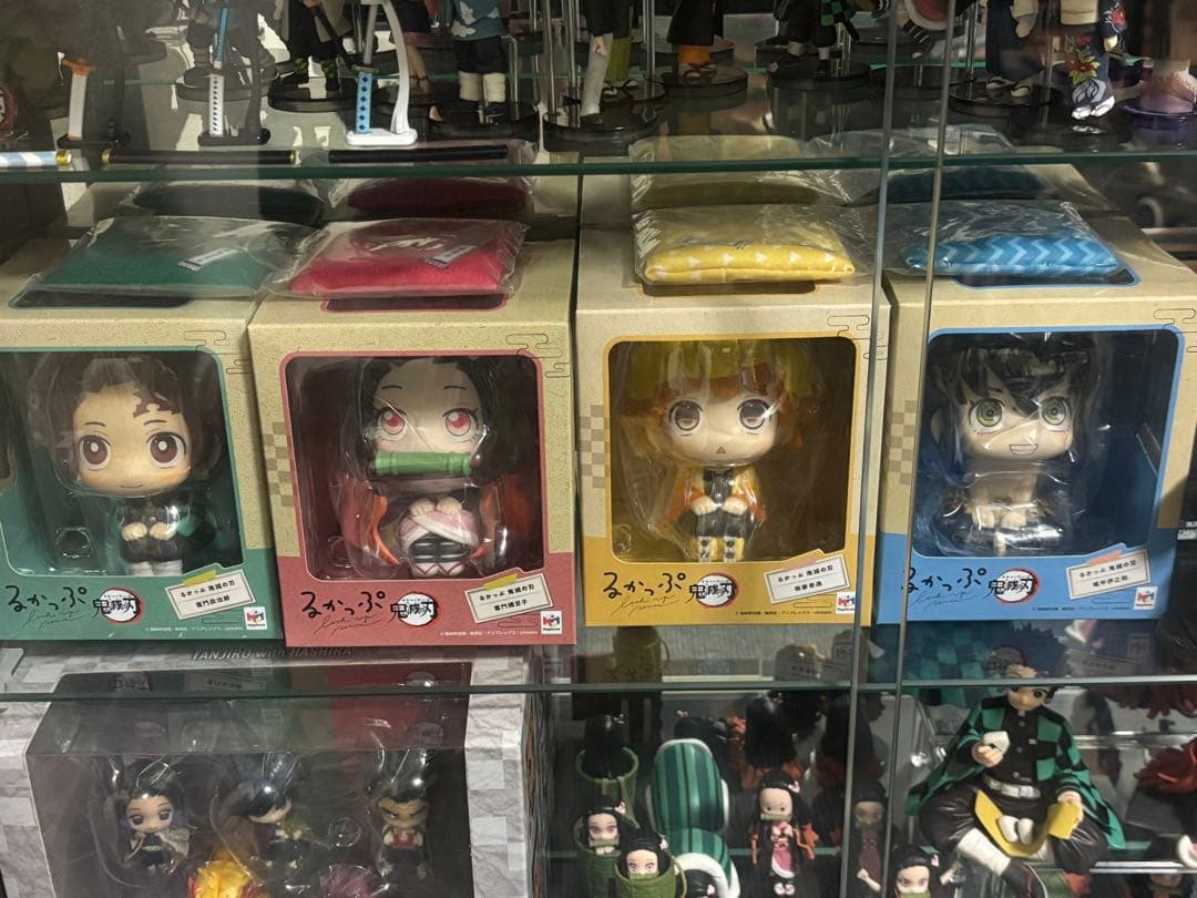 鬼滅の刃るかっぷ 4体セット座布団付　おまけおひるねこ3種未開封