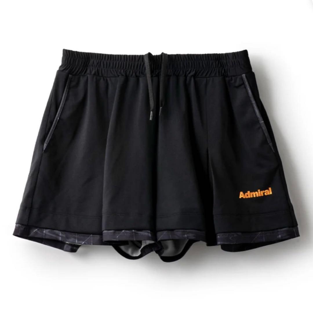 アドミラル タックフレアヘムグラフィックショーツ　サイズLL ブラック