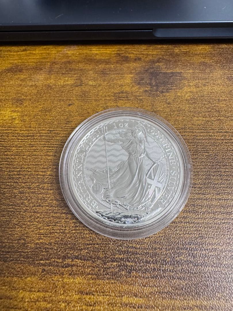 押し目で仕込みどき2021 ブリタニア銀貨 1オンス (クリアーケース入り)1枚