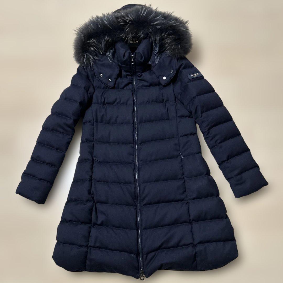 TATRAS ラヴィアナ ダウンコート ウール レディース ダークネイビー03
