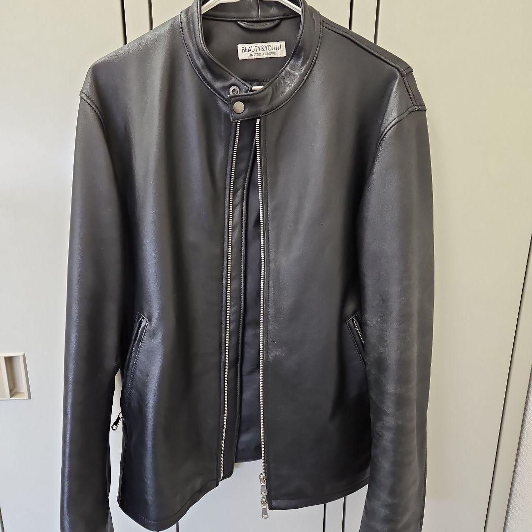 BEAUTY&YOUTH ブラックレザージャケット L
