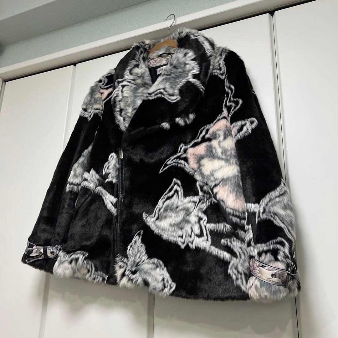 美品】LEONARD レオナール ファーコート ブラック 36 - メルカリ
