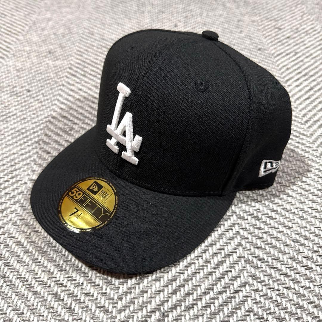 ロサンゼルス・ドジャース 59FIFTY ブラックキャップ 7 1/2 - メルカリ