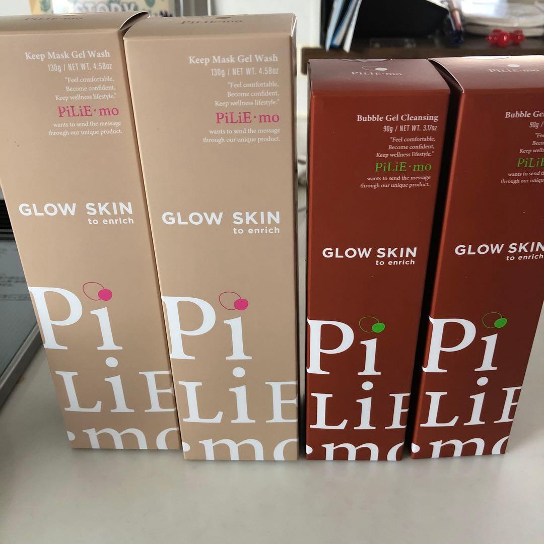 K&K　新品　PiLiE・mo（ピリモ） クレンジング、洗顔 4本セット