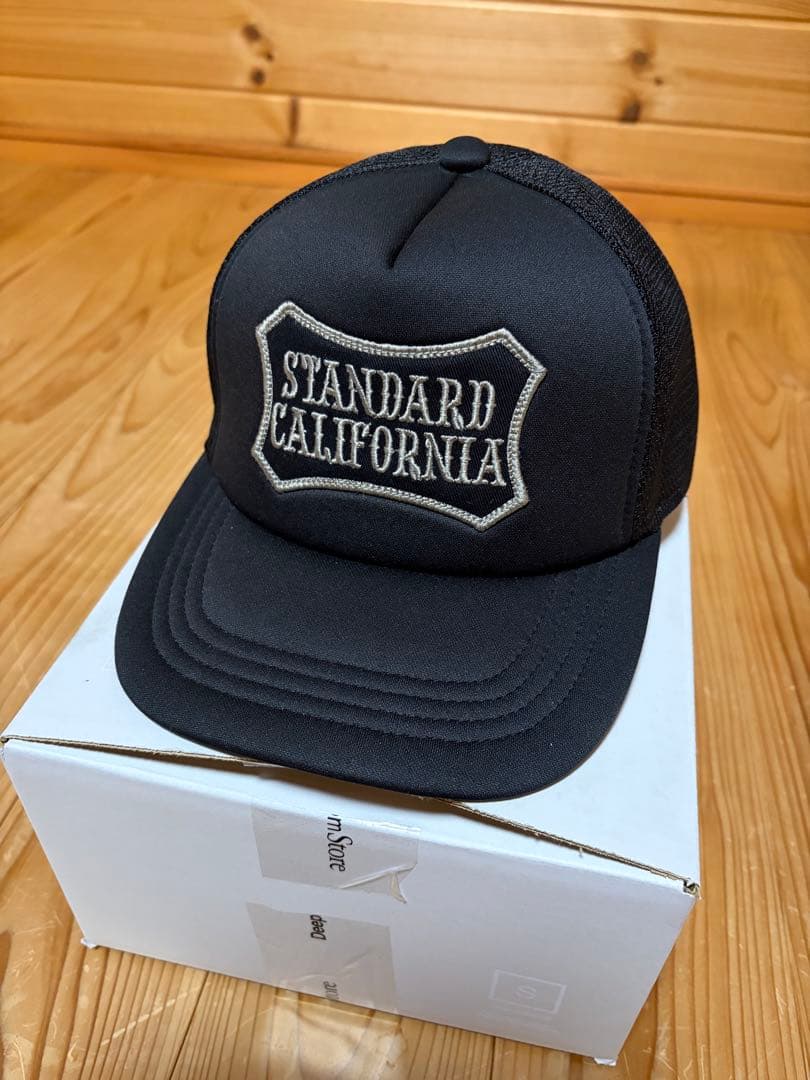 2025 S/S スタンダードカリフォルニア メッシュキャップ　ブラック STANDARD CALIFORNIA [スタンダードカリフォルニア] SD Basic Logo