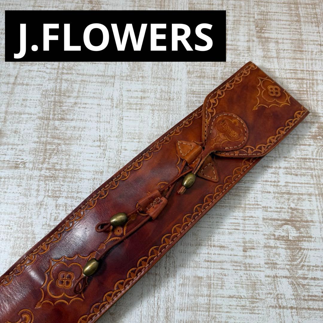 J.FLOWERS レザー　ビリヤード　キューケース レザー　中古