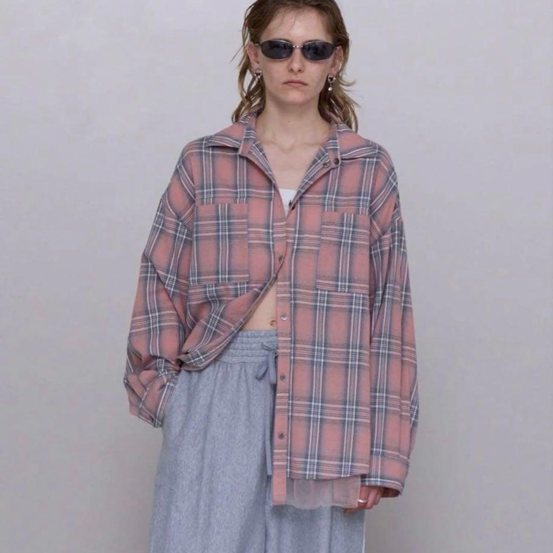 新品　メゾンスペシャル リバーシブルボイルシャツ　ピンク