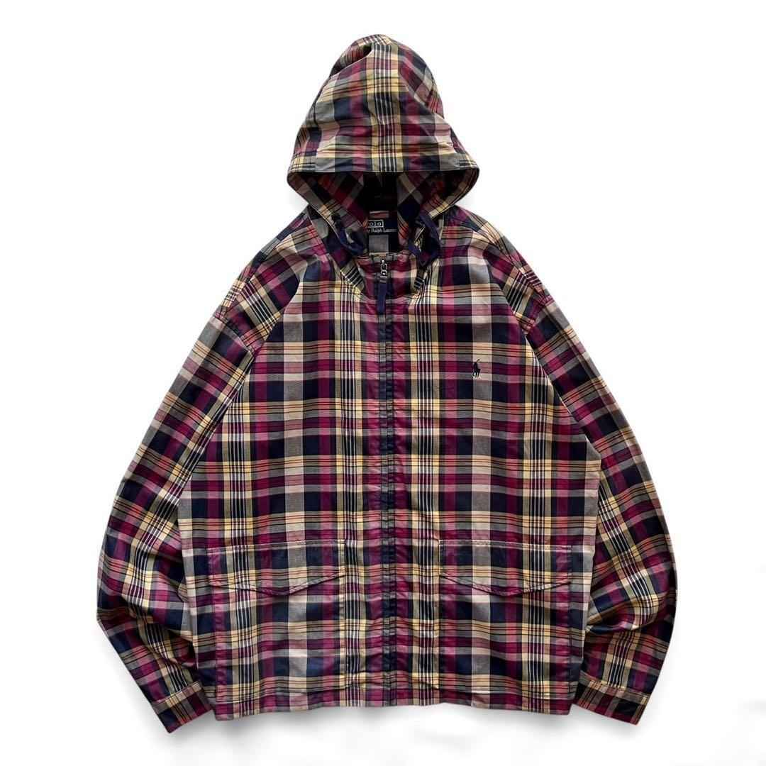 【美品90s】POLO by RALPH LAURENマドラスチェックジャケット