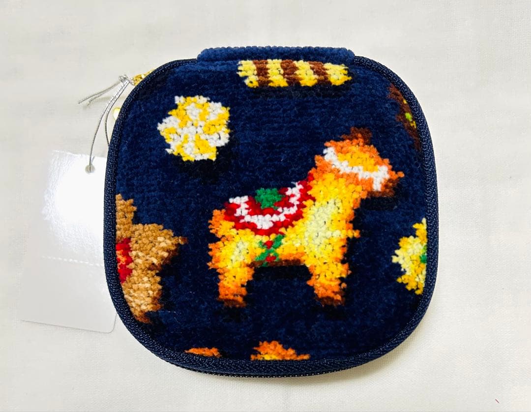 フェイラー FEILER フィーカタイム　ミラーポーチ　ネイビー【WEB限定】