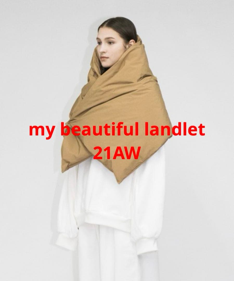 【21AW my beautiful landlet ダウンビッグストール】 2023AW】 my beautiful landlet (マイビューティフルランドレット