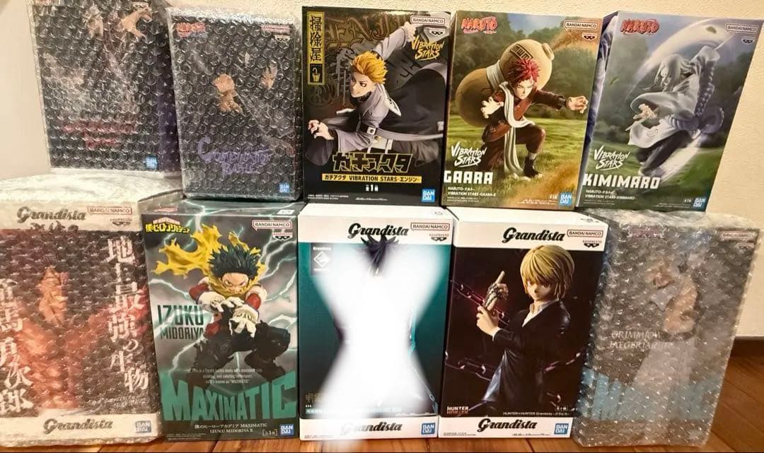 人気プライズ　まとめ売り　ナルト　ヒロアカ　ガチアクタ　刃牙　BLEACH