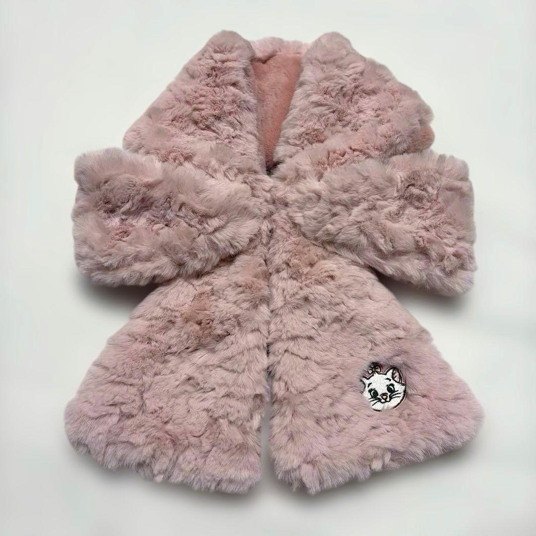 マリーちゃん ファー マフラー リボン ピンク ディズニー - メルカリ