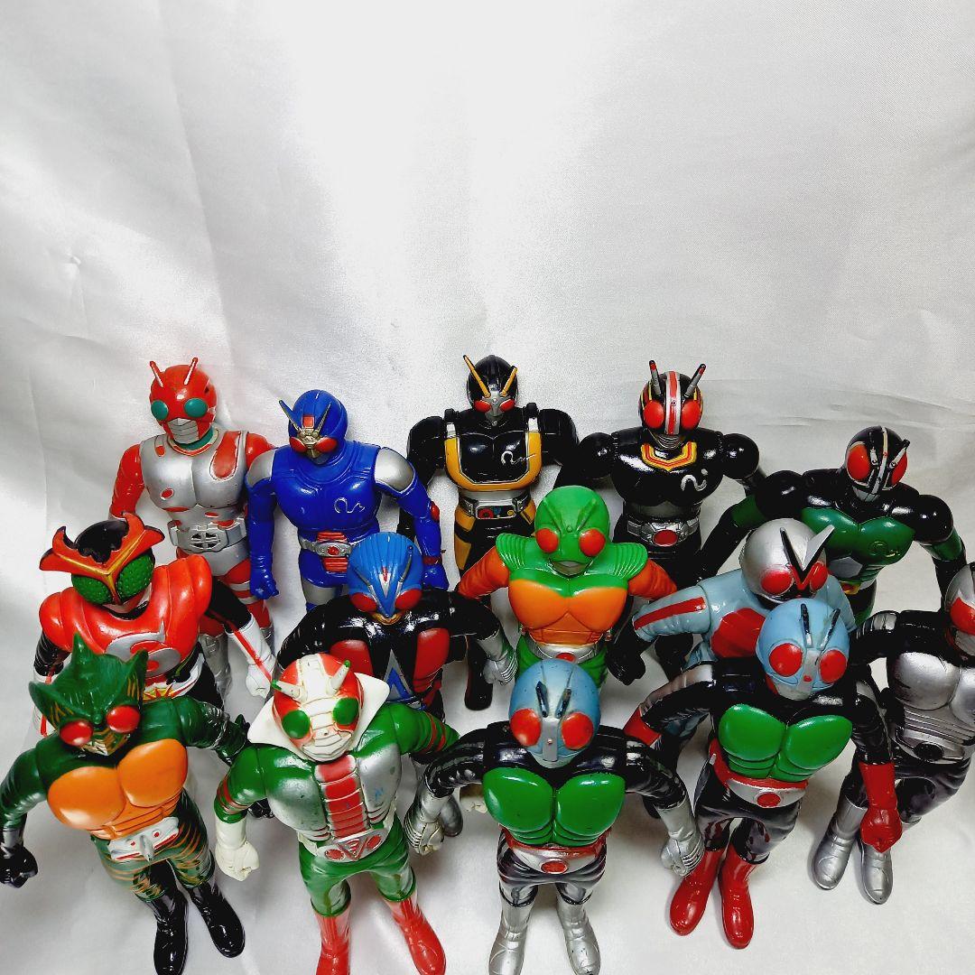 昭和仮面ライダー ソフビフィギュア14個セット/バンダイ - メルカリ