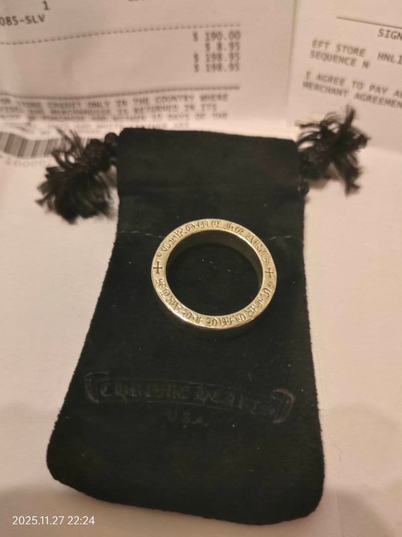 インボイス付　クロムハーツ 6mm スペーサーリング