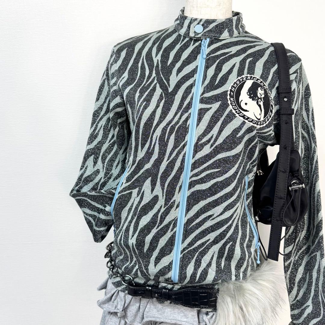 y2k❤️00s HYSTERIC GLAMOUR ラメ ヒスガール ブルゾン