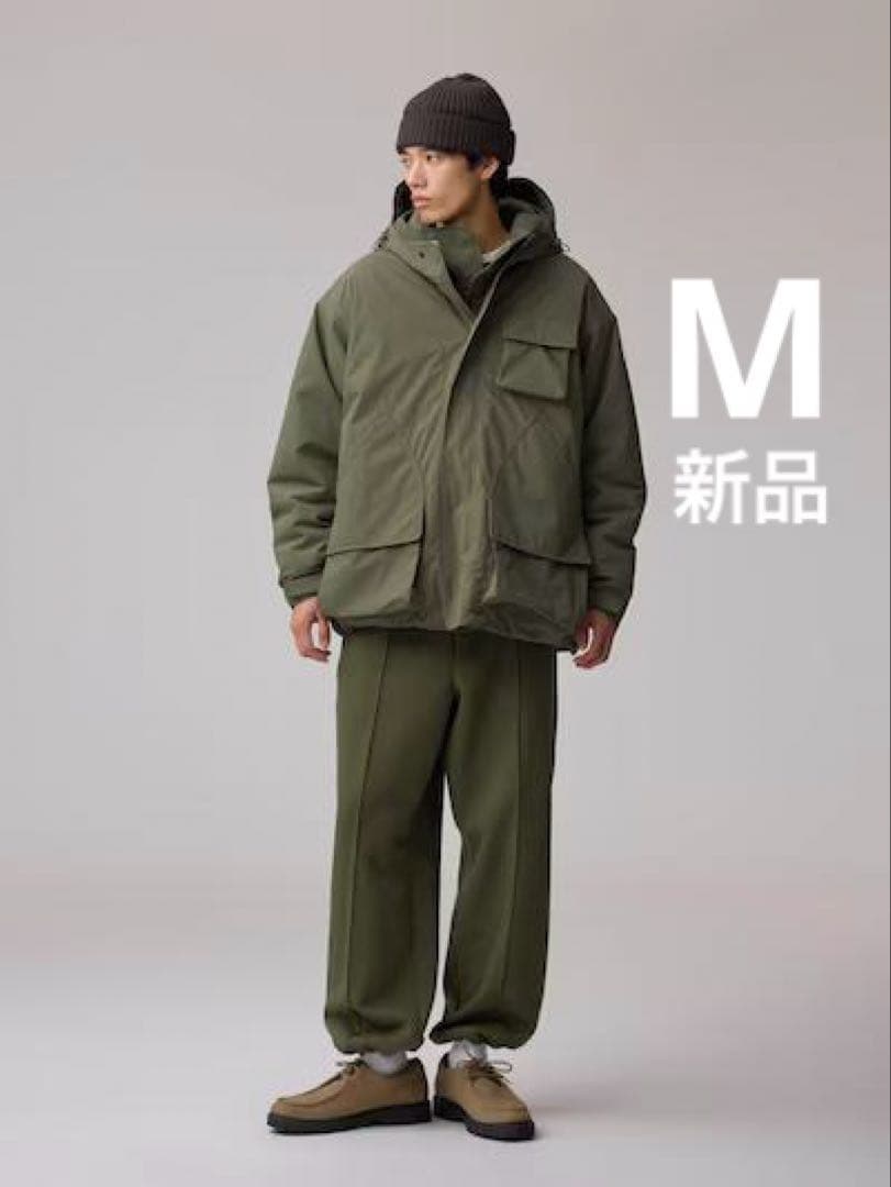 新品GU ENGINEERED GARMENTSパデッドシェルパーカ オリーブM