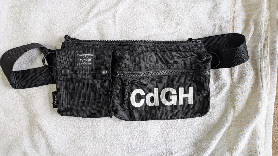 名作 コムデギャルソン × ポーター ウエストバッグ バリスティックナイロン 黒