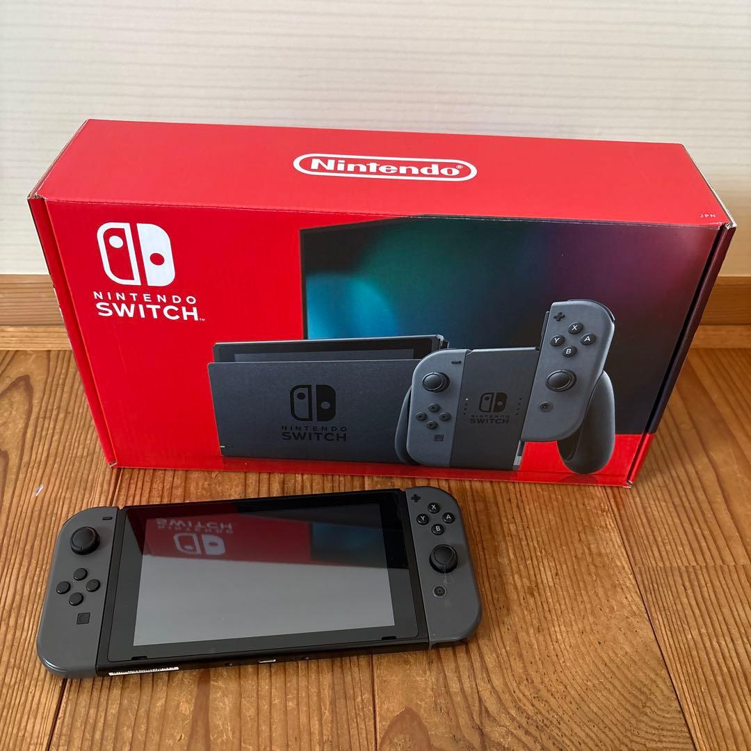 オ*オ様 Nintendo Switch グレー 本体 箱付き 抜け無し