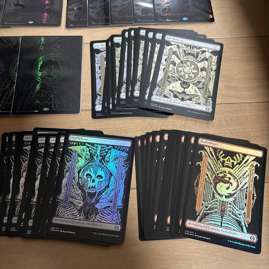 MTG ONE オイルスリック 基本土地 平地 島 沼 山 森 5種15枚セット