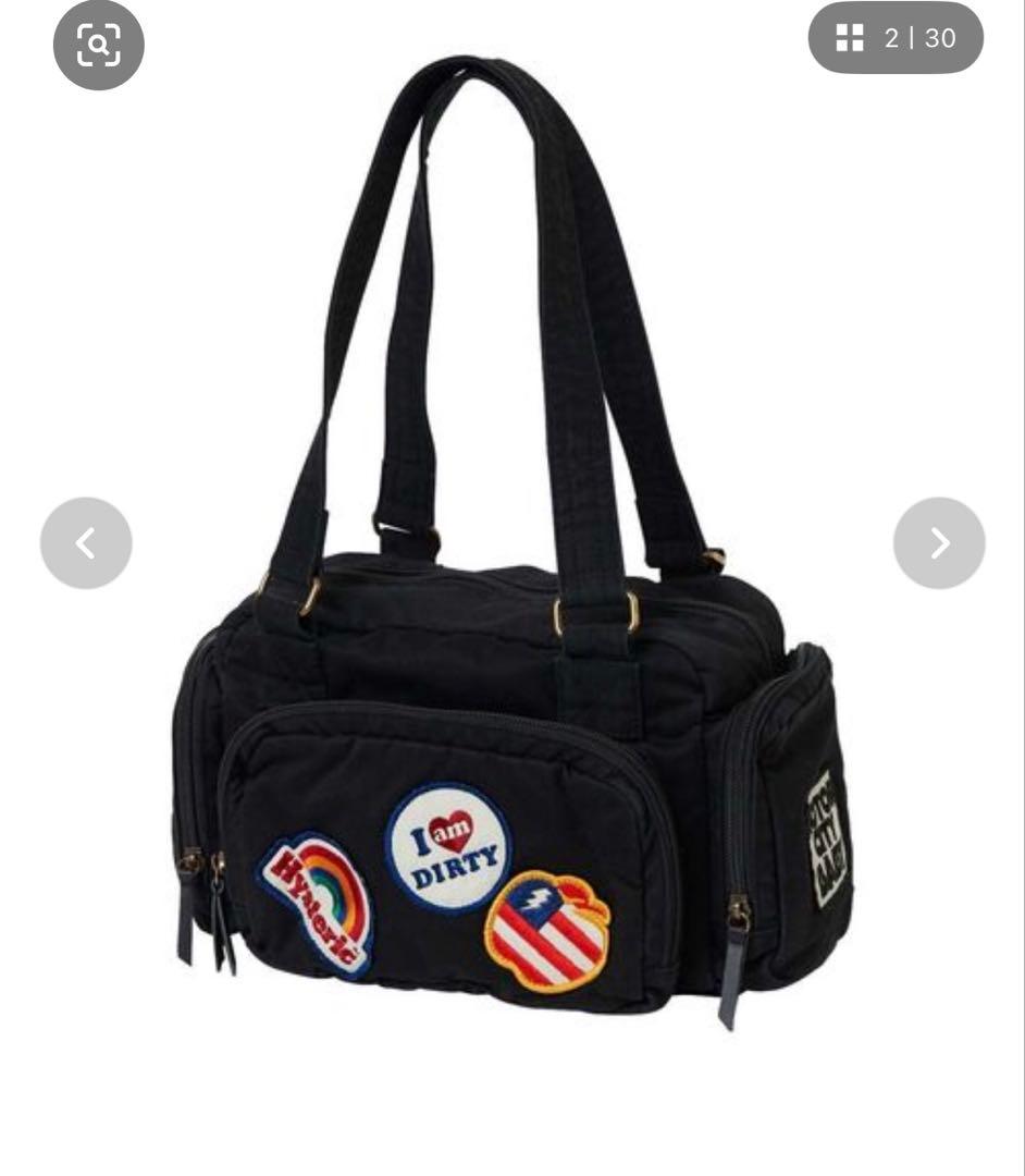 HYSTERIC GLAMOUR PATCH SCRATCH ミニボストンバッグ