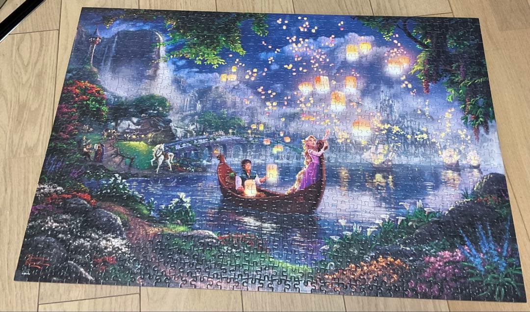 完成品　ラプンツェル ジグソーパズル