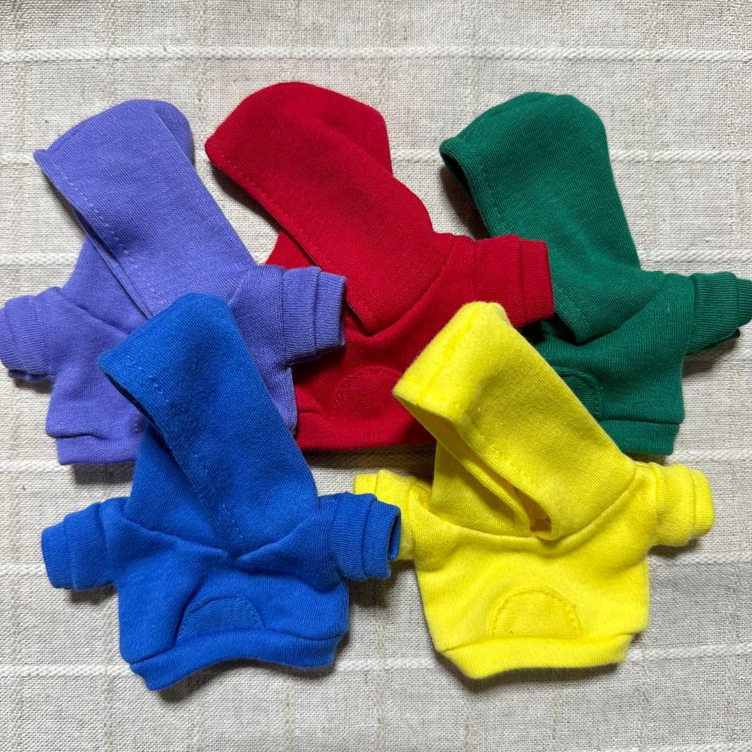 確認用ちびぬいちゃんのパーカー＆オーバーオール