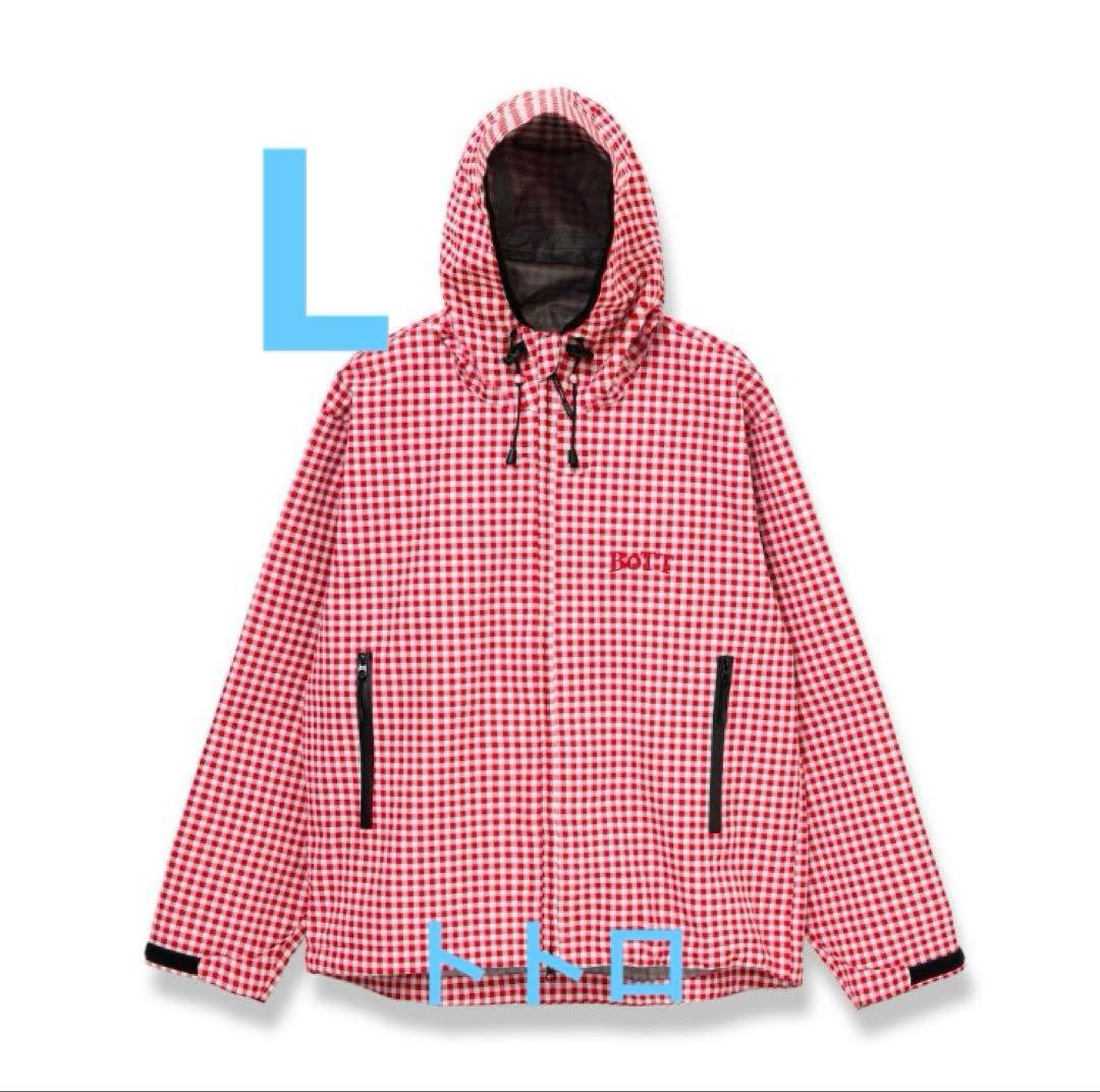 BoTT GINGHAM SHELL JAKET RED ボット - メルカリ