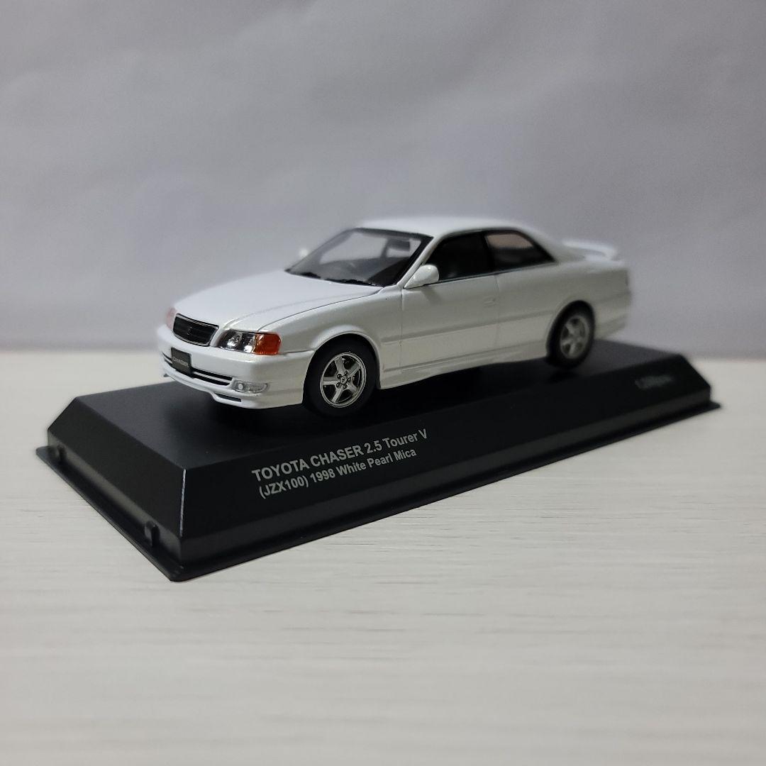 京商トヨタチェイサー2.5ツアラーV(JZX100)1998ホワイトパールマイカ