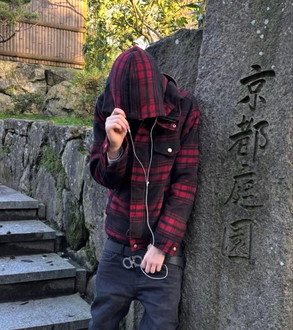 karl kani チェック　ジャケット　M