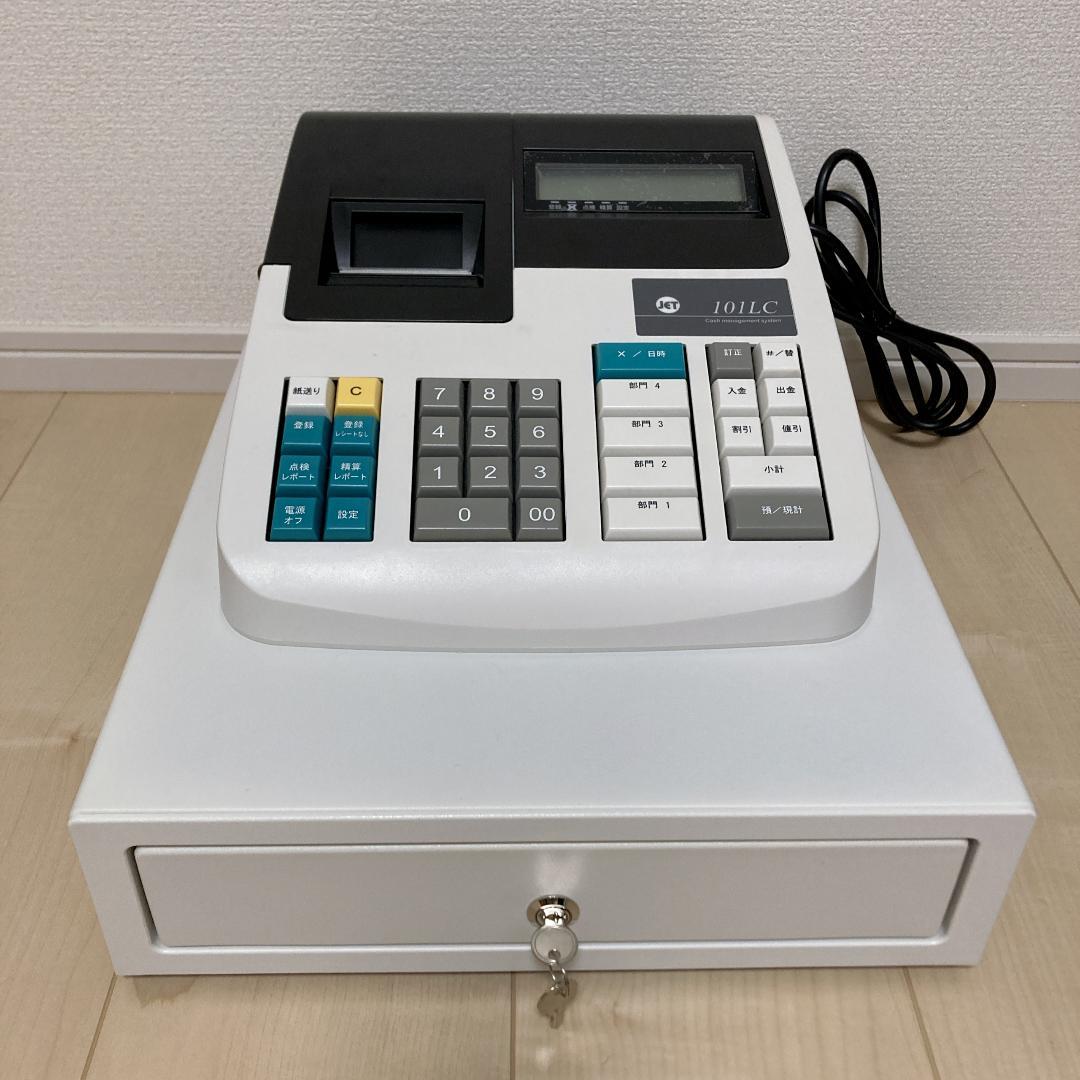 JET 101LC レジスター 初期化済 動作確認済 鍵2本 ドロア付 印字OK
