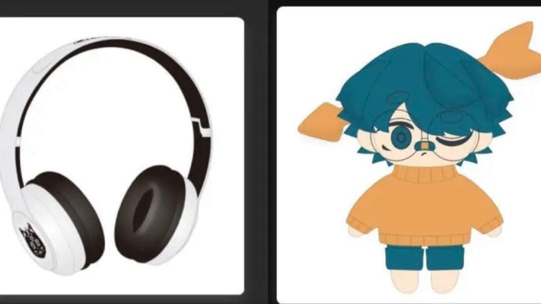 Eve くじ UnderBlue ぬいぐるみ ネコヘッドフォン Eve Eve くじ UnderBlue ぬいぐるみ ネコヘッドフォン くじ UnderBlue