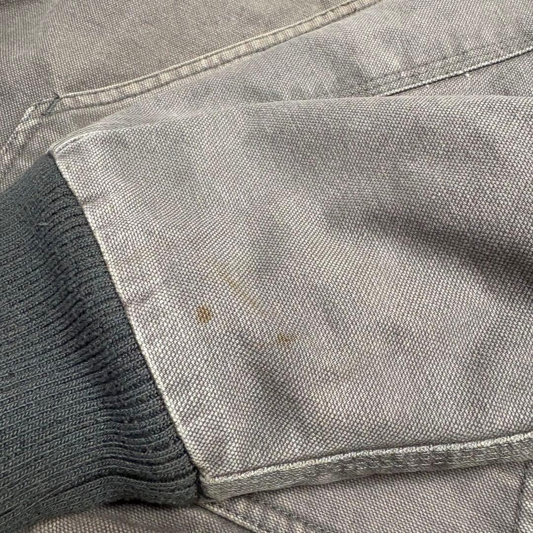 90s Walls ダック地アクティブジャケット グレー肉厚フェード ボアL短