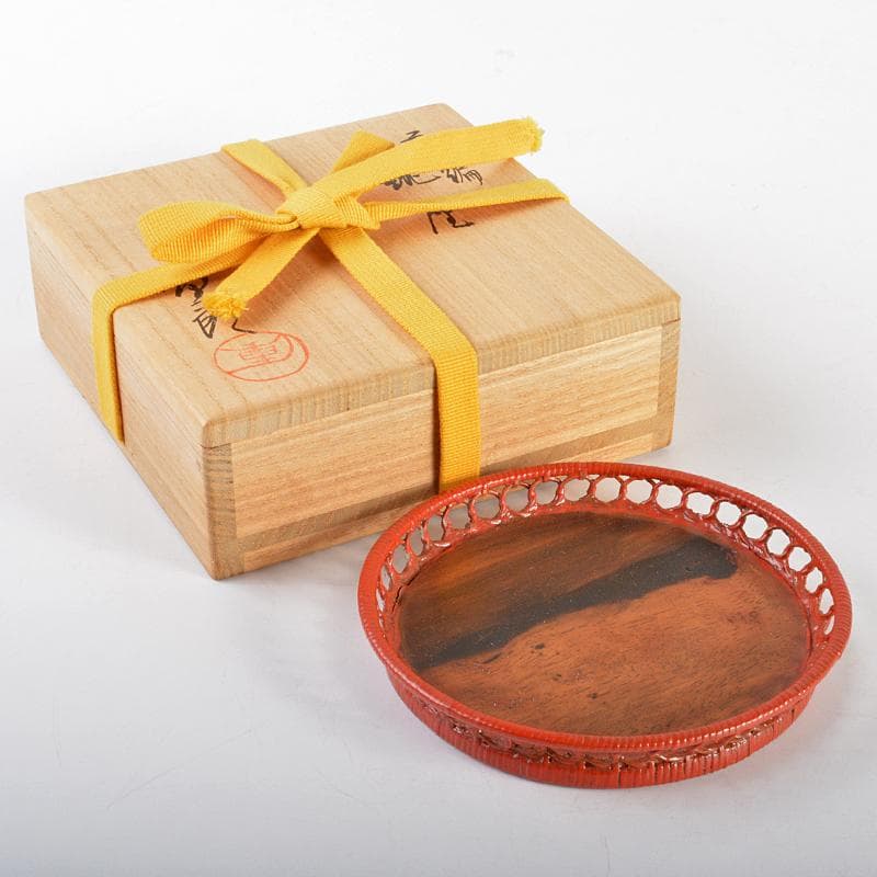 煎茶道具　船橋重郎作　黒柿藤編　銚座　共箱　D　R7108 煎茶道具 船橋重郎作 黒柿藤編 銚座 共箱 D R7108 - メルカリ