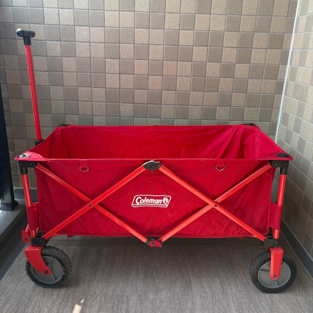 Coleman コールマン キャリーカート アウトドアワゴン　レッド　赤色