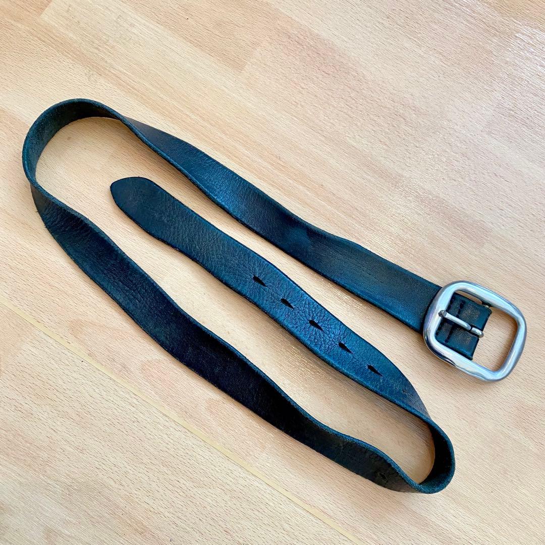 04ss languid期 歪み レザーベルト but scab アンダーカバー