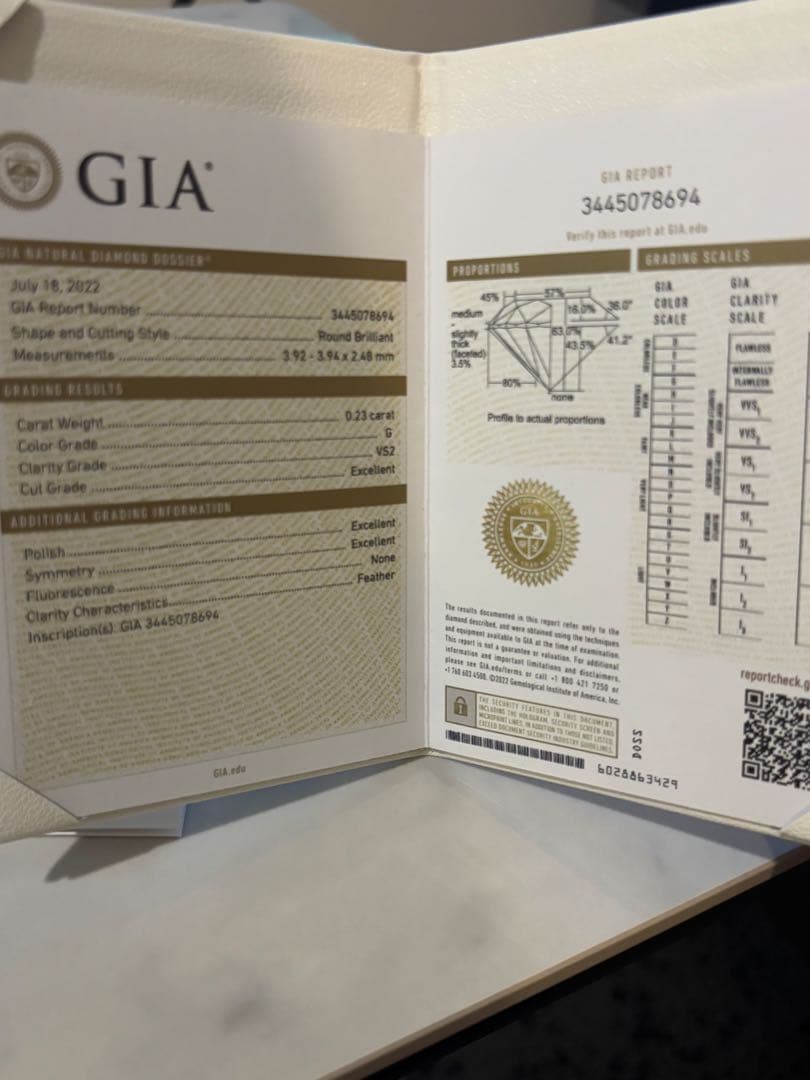 新春特別価格】ブシュロンキャトルラディアント0.23ct(証明書付)47