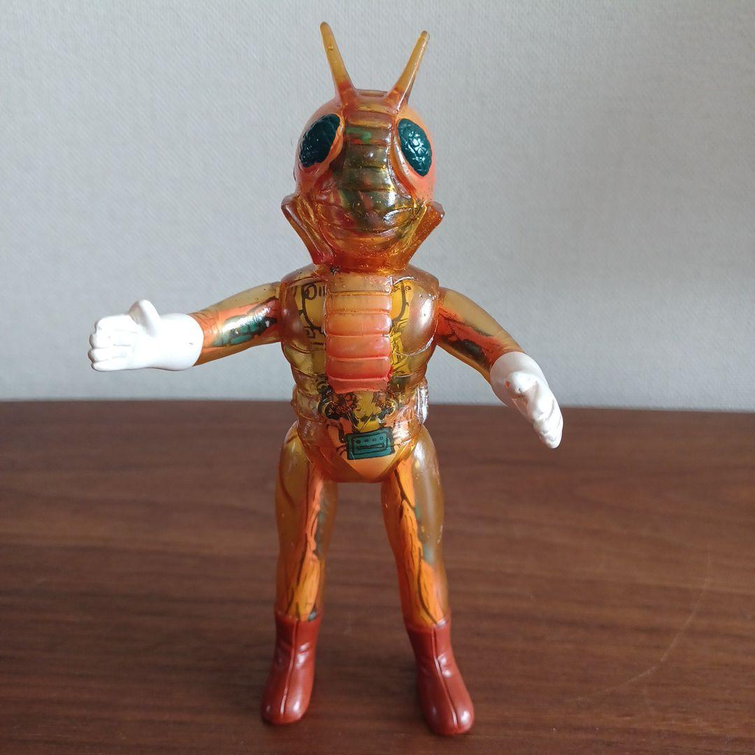 当時物ポピー製 スケルトンモールドあり「仮面ライダーV3 」希少ソフビフィギュア